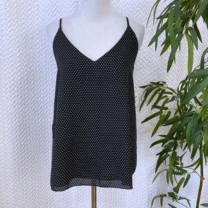 NEW Mercer & Blush Black Dot Camisole Tank Top MED
